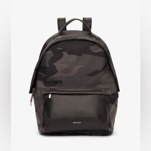 Matt & Nat Balimini vegan leather camoflauge mini backpack